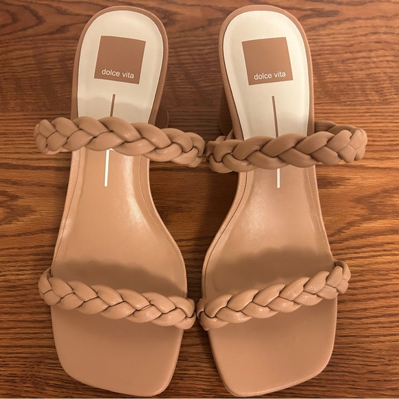 Dolce Vita Nairi Braided Strappy Sandals Tan Size 8.5M - Picture 2 of 4